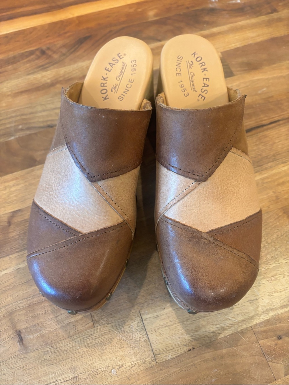 Kork-Ease Brown Suede Slip-On Clog Mules - Picture 12 of 14